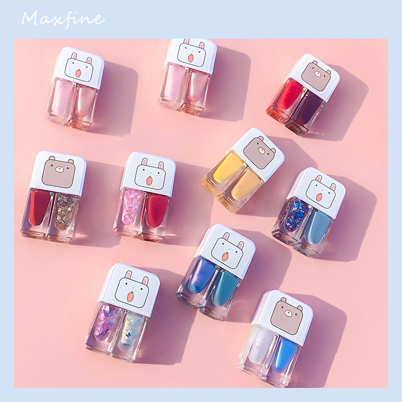 Nail Polish New Nail Polish Set Twin Nail Polish Summer Water-Based Cross-Border Nail Polish Baking-Free Long-Lasting