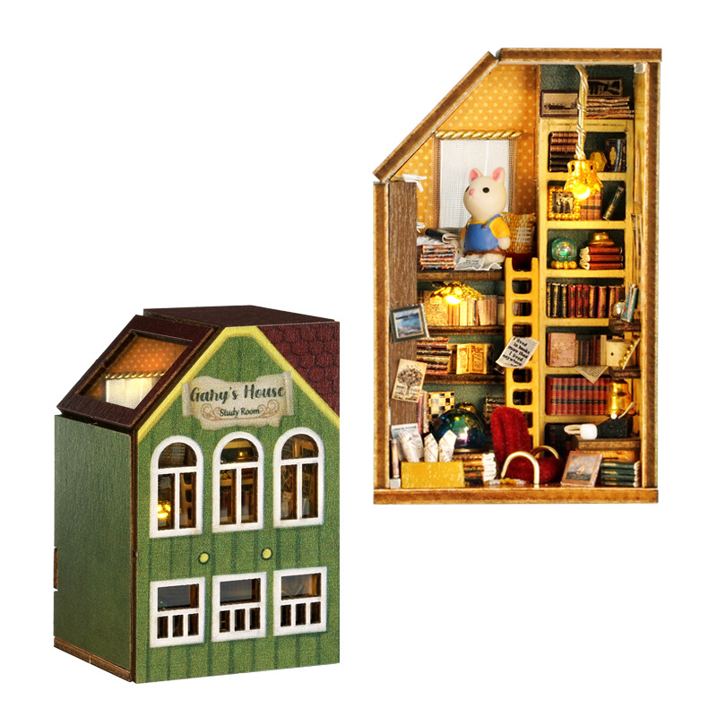 Cute Room DIY Cottage QH Series Building Blocks Small Town Can Be Single Can Be Assembled Mini Exquisite Toy Model