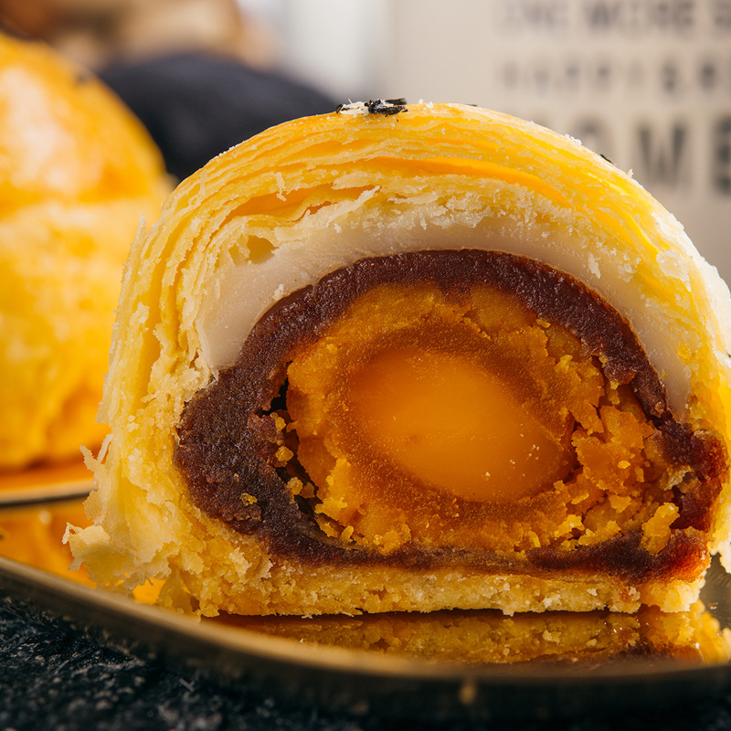 古早萬丹 手作蛋黄酥 咸蛋黄酥红豆雪媚娘麻薯万丹古早味 2个装