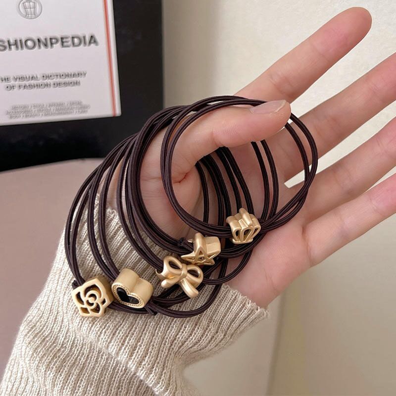 2023 New High Elastic Hair Rubber Band Hair Band Women's Simple Graceful High Ponytail Durable Headband High-Grade Hair Accessories