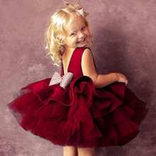 Newborn red dress Clothes for Girl Girls Baby birthday part1