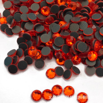 桔红色烫钻 dmc中东钻仿捷克钻系列 橘色钻多尺码销售 欢迎询价
