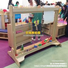 幼儿园美术站立式画架木制儿童早教涂鸦透明亚克力板巨型涂鸦板墙