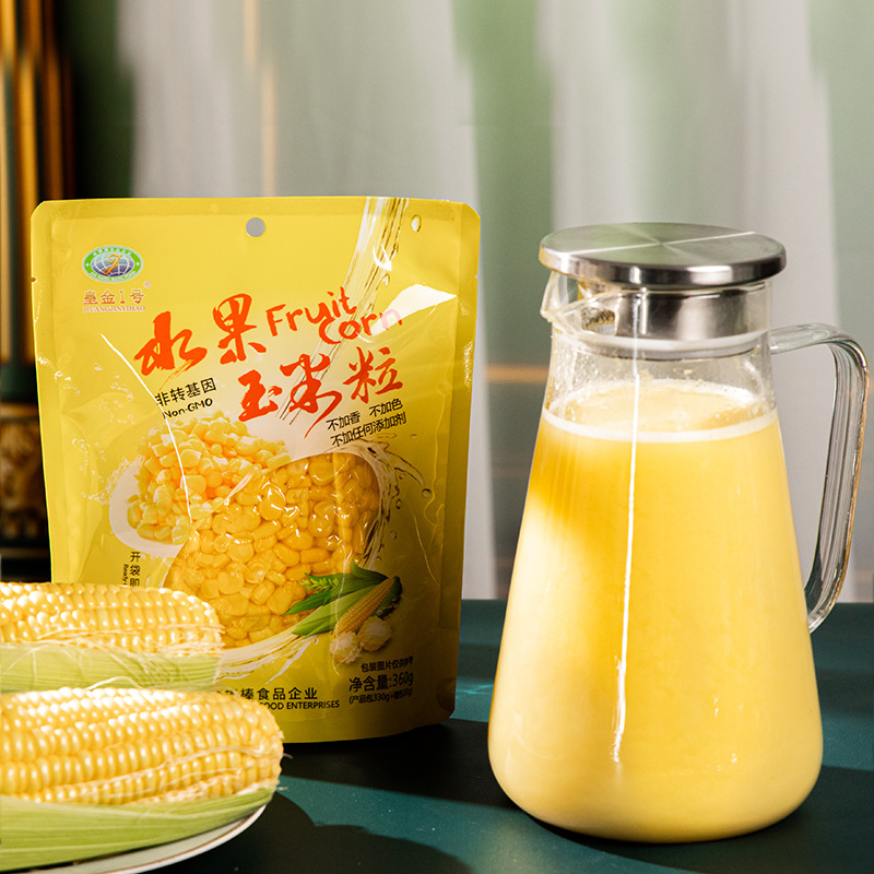 皇金1号 水果甜玉米汁360g 现榨热饮料 餐饮商用 甜玉米粒榨汁包
