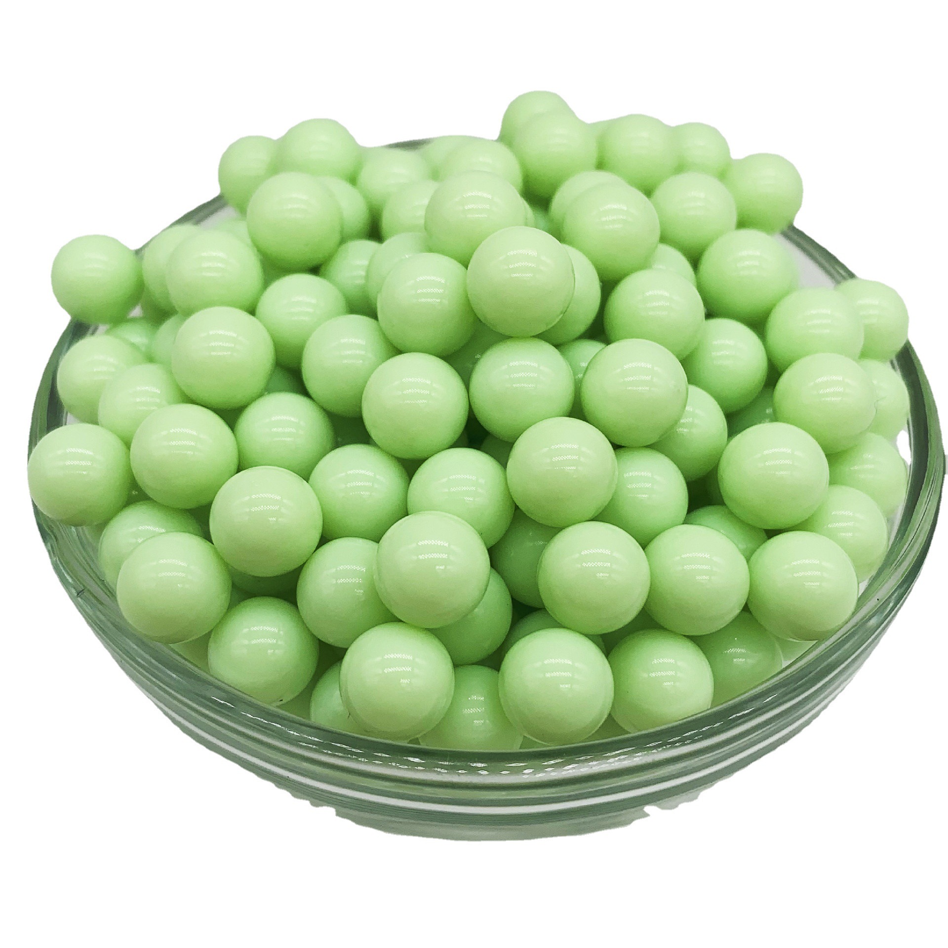 无孔圆珠 亚克力彩色实心散珠塑料小球珠子糖果色童玩弹珠胶珠6mm