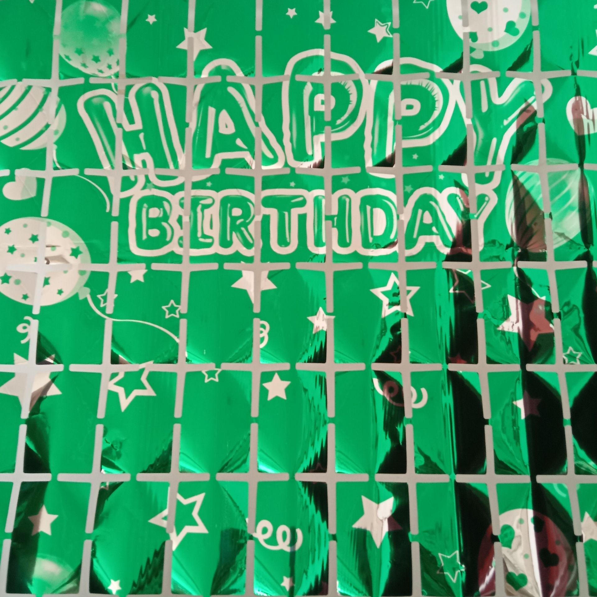 1*2 M Happy Birthday Square Rain Silk Door Curtain Birthday Prop Decoration Party