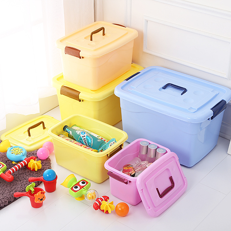 Sundries Container Household Extra Large Thickened Plastic Clothes Storage Box Clothes Storage Box Toy Storage Box