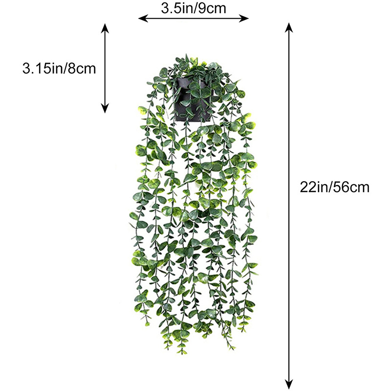 Amazon Artificial Hanging Plant Mandala Eucalyptus Eucalyptus Leaves Vine Fake Bonsai Indoor Outdoor Decoration