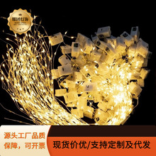三档闪光暖灯彩灯LED满天星灯串蛋糕花束七夕圣诞装饰串灯