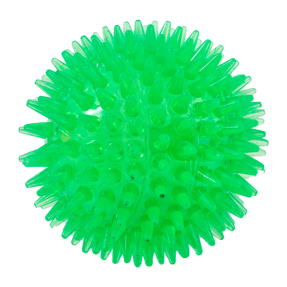 跨境新款宠物用品狗狗玩具 tpr耐咬玩具刺刺球啃咬发声玩具批发