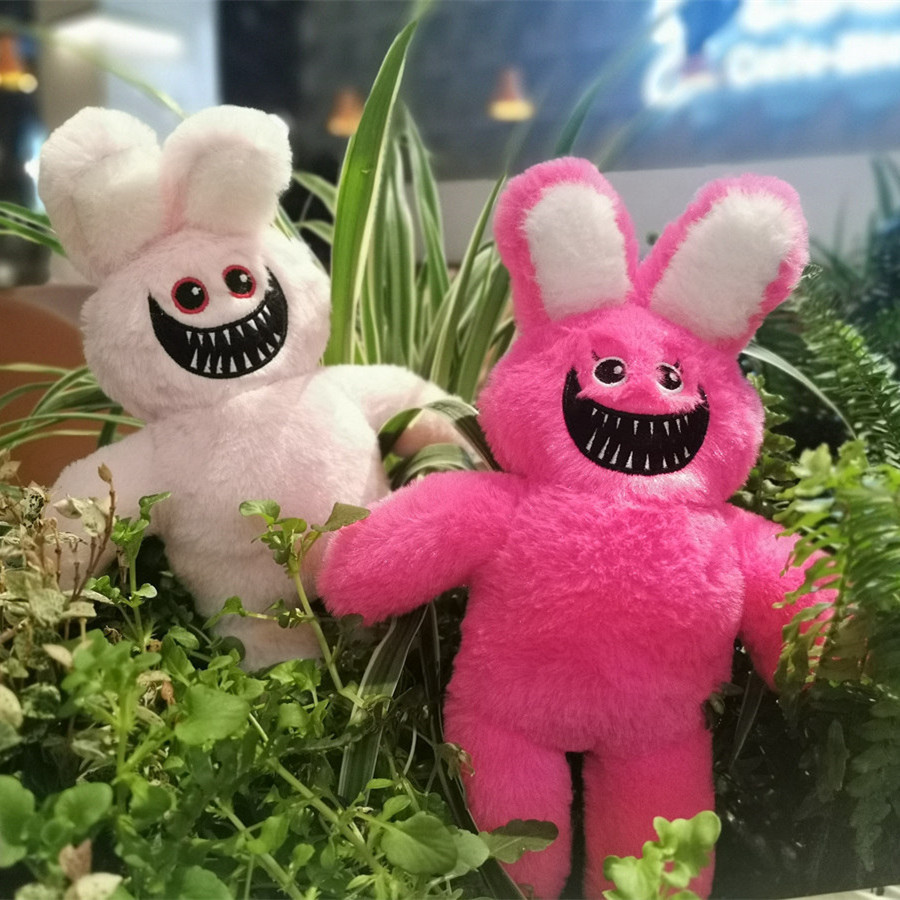 跨境新品poppy playtime毛绒波比公仔游戏卡通玩偶翻面波比兔子