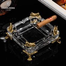 CIGARLOONG茄龙雪茄烟灰缸手工制作奥地利水晶镶铜烟缸CLG-23EP26