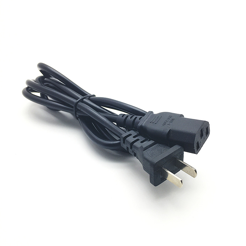 美标电源线 美规插头线品字尾台式电脑电饭锅美式电源线 国标两插