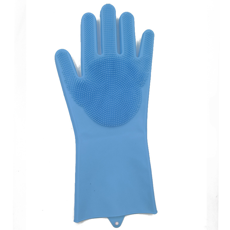 Silicone Dishwashing Gloves Household Gloves Bowl Washing Waterproof Kitchen Cleaning Gadget Durable Anti-Hot Gloves Dishwashing Gloves