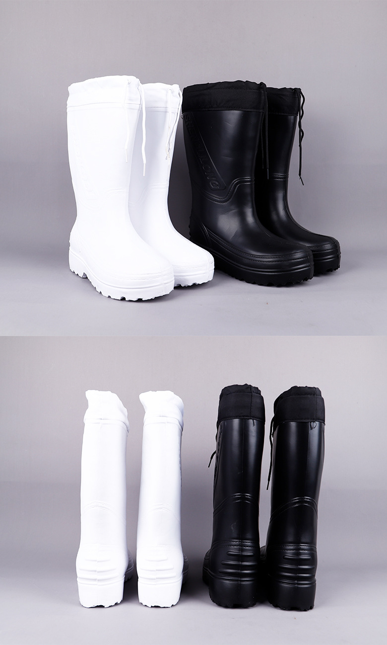 eva高筒水鞋雨靴工矿防滑长筒防雨鞋男士劳保工地三防水胶靴