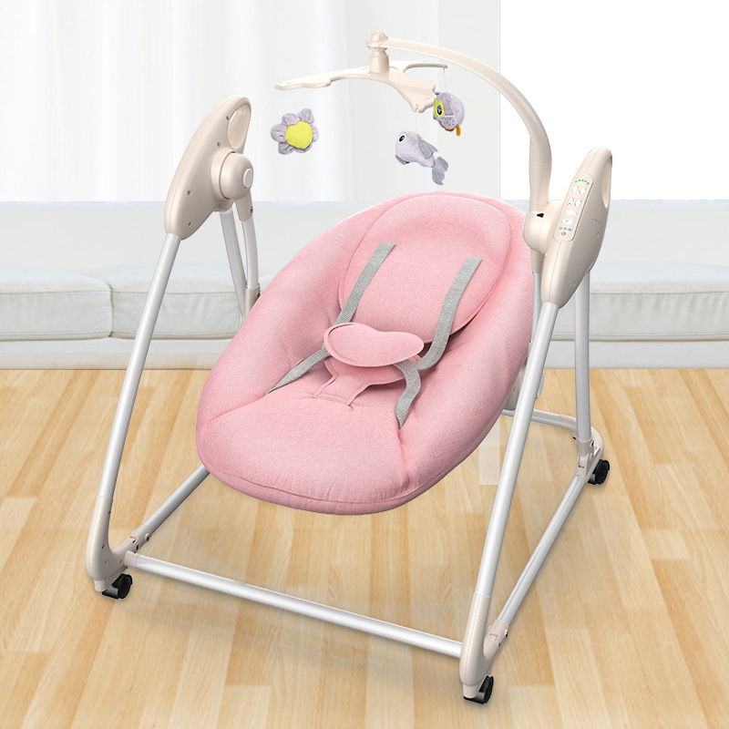 婴儿摇摇椅电动家用宝宝躺椅摇篮床新生儿安抚椅带娃哄睡哄娃神器