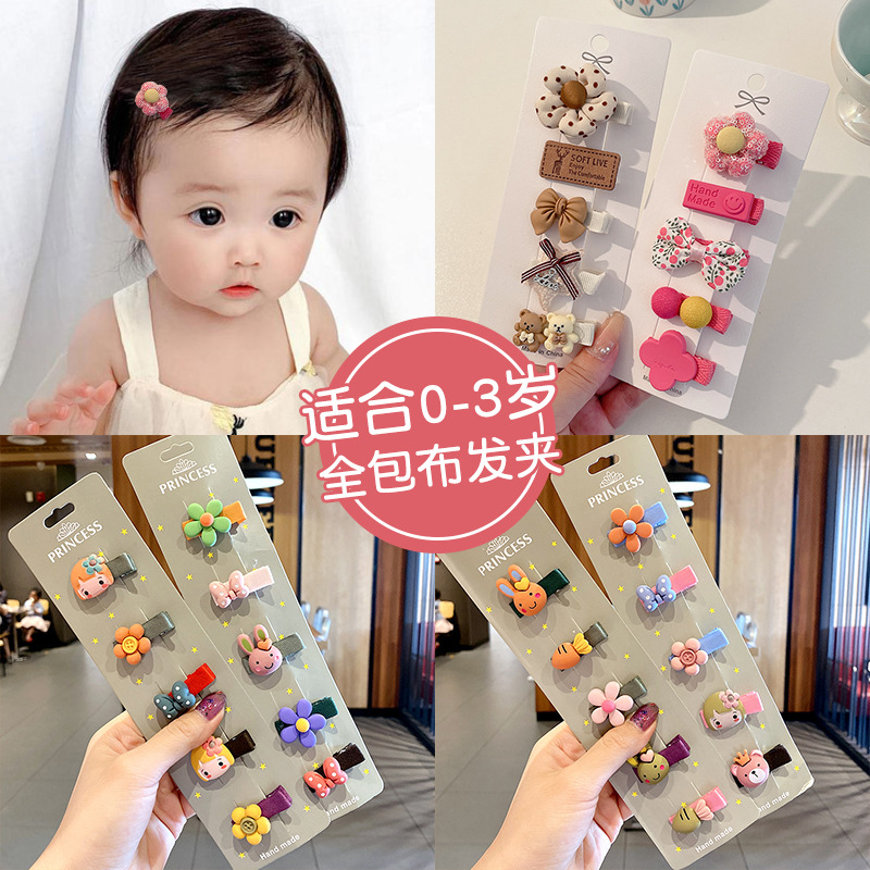 Cute Baby Headdress Hairclip Baby Edging Hair Clip Simple Children Do Not Hurt Hairpin Girls Hair Accessories