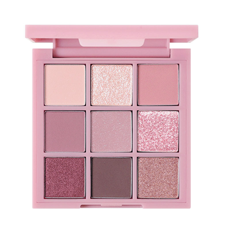 Dikalu Spring/Summer New Eye Shadow Plate Oh Rosy Jiugongge Auto Focus Low Saturation Smoke Pink Rose Plate