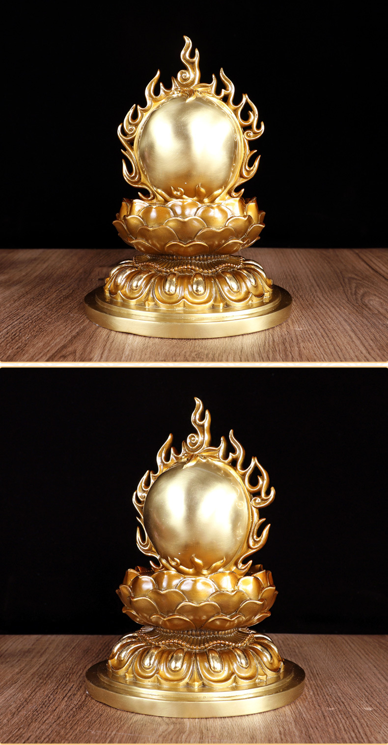 一件起批 纯铜摩尼宝摆件 彩铜摩尼宝珠家居装饰品摆件佛像宝物