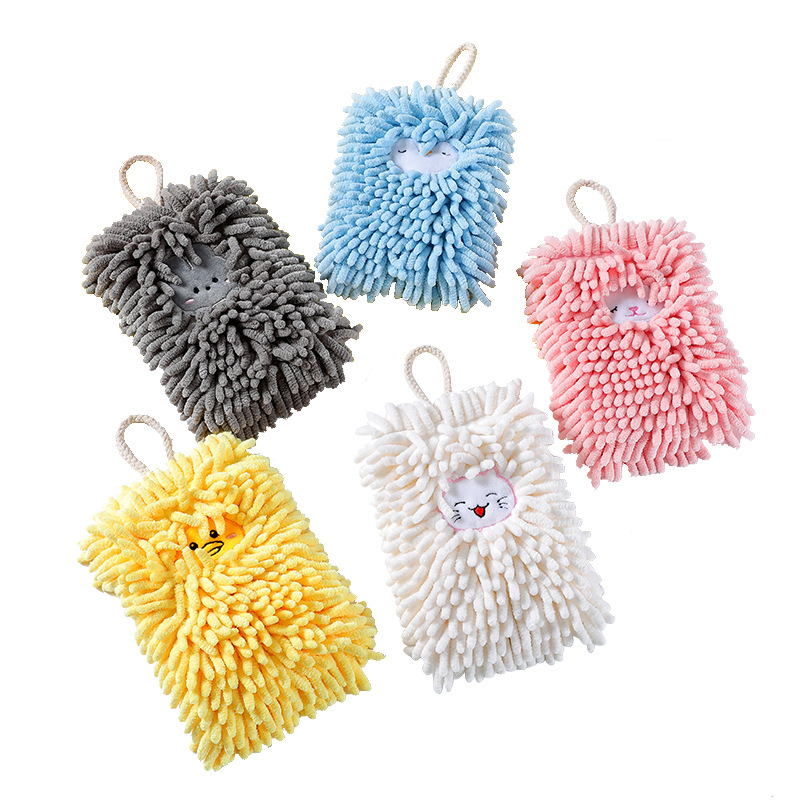 Factory Wholesale Chenille Towel Home Gifts Hand Towel Children Can Hang Double Bathroom Handkerchief