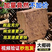 椰砖营养土压缩椰糠脱盐种菜专用养花通用型花土椰土种植土壤大块