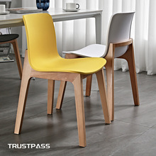 餐椅北欧靠背欧式实木现代简约个性家用餐厅咖啡厅小户型凳子椅子