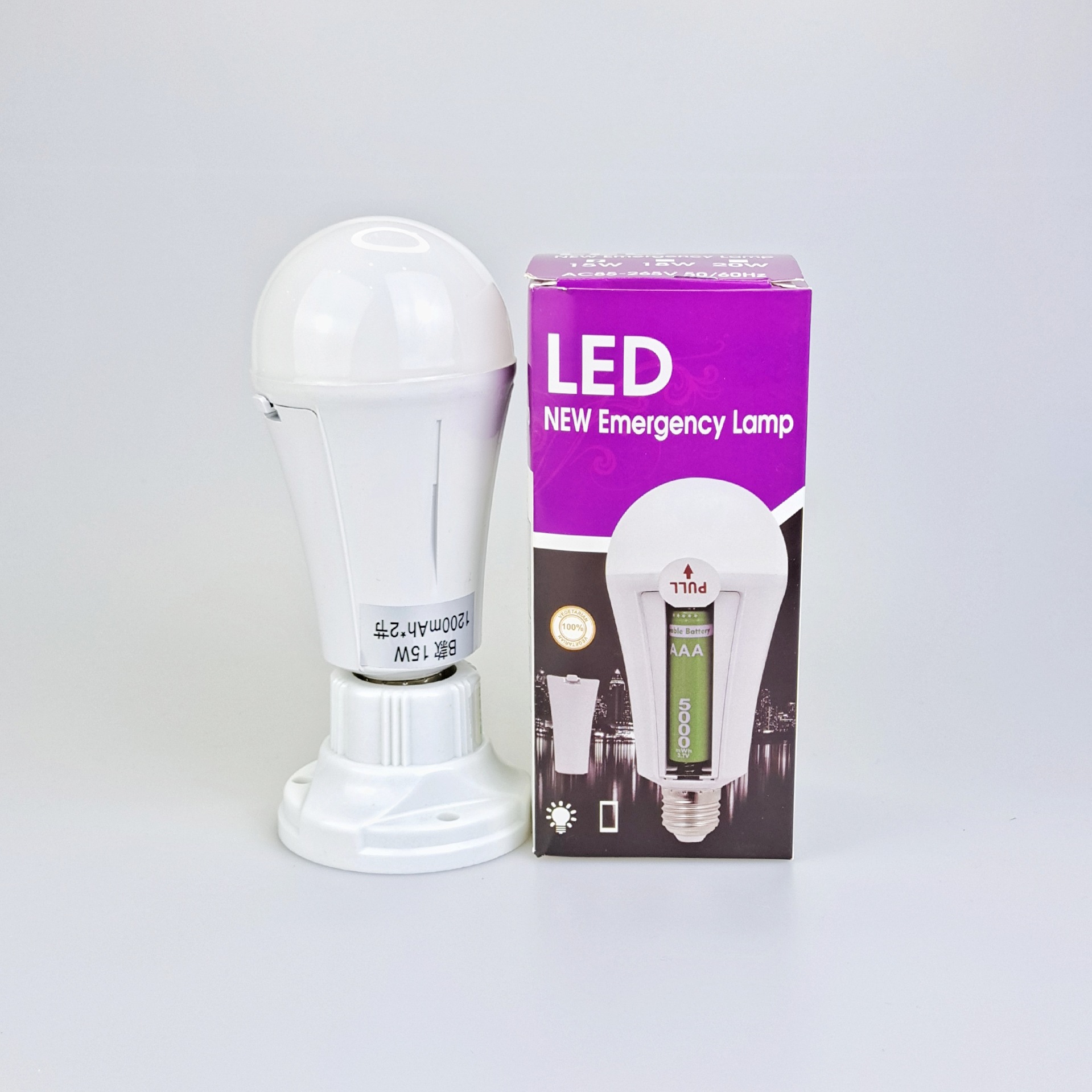 Led Emergency Light Household Led Screw E27 Emergency Light Battery Detachable