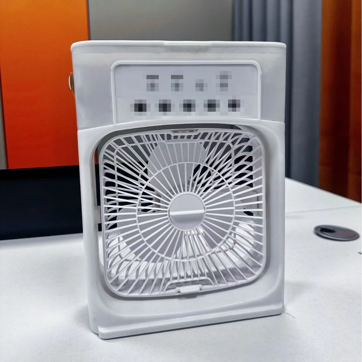 cross-border five-hole spray fan humidifying brushless direct plug multi-gear color light large capacity home dormitory manufacturer batch