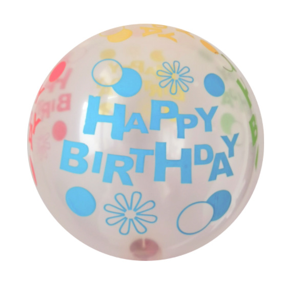 10-Inch 12-Inch Thickened Printing Balloon Birthday Arrangement Store Celebration Advertising Logo Customizable Pattern Large Quantity and Excellent Price