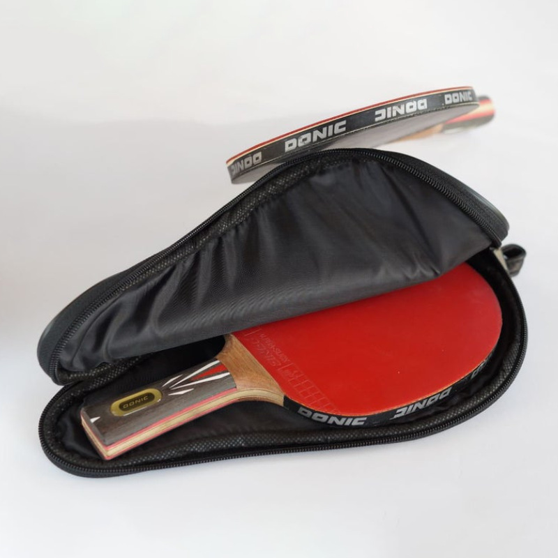 日韩简约乒乓球拍袋便携皮革乒乓球拍包拉链式乒乓球拍收纳包