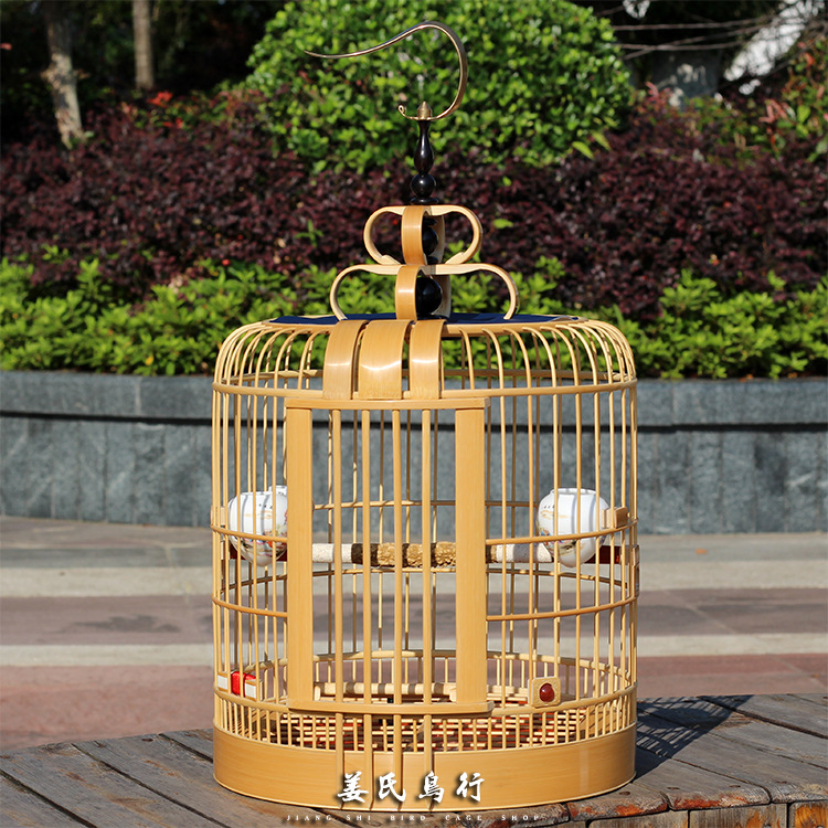 贵阳三皮笼贵州留青全手工抛光画眉鸟笼老竹精品全套包邮