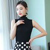 2021 summer new pattern Women's wear High collar camisole vest Internal lap Sleeveless jacket black Exorcism Base coat T-shirt 2021 summer new pattern Women's wear High collar camisole vest Internal lap Sleeveless jacket black Exorcism Base coat T-shirt