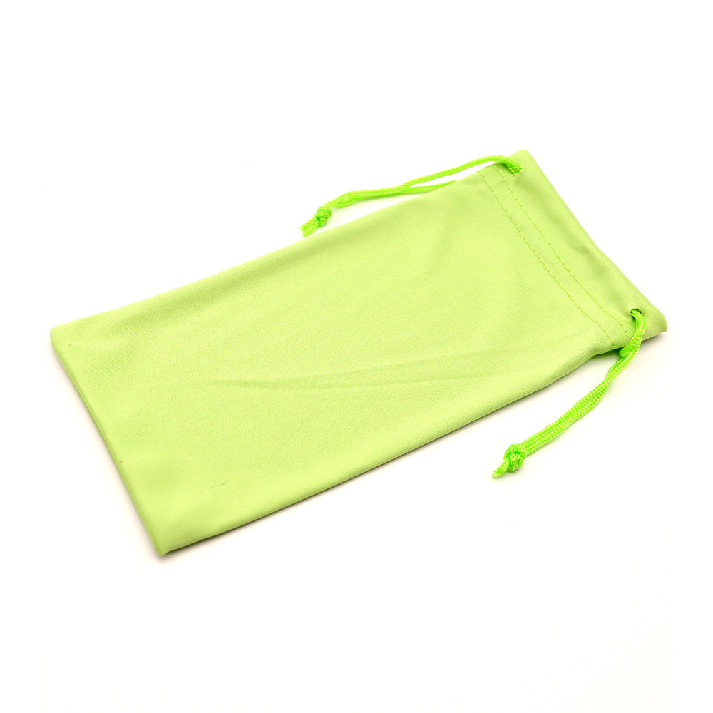 in Stock Wholesale New Microfiber Glasses Bag Solid Color Drawstring Bundle Cellphone Storage Bag Sun Glasses Cloth Pouch