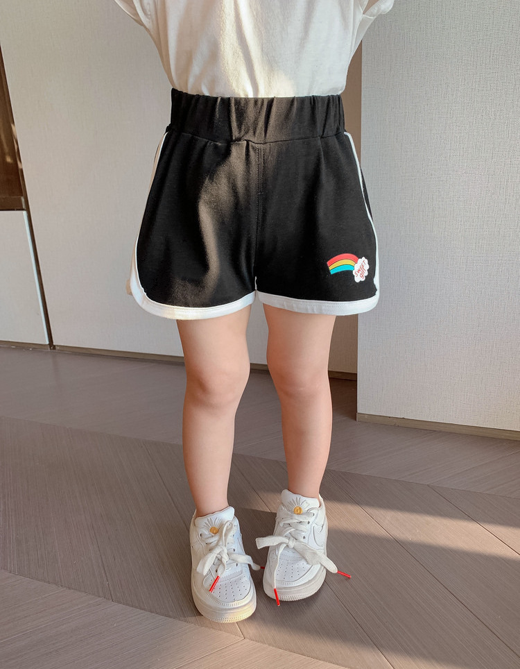 儿童运动短裤女童夏装小童休闲裤外穿2021新款童装宝宝裤子夏季