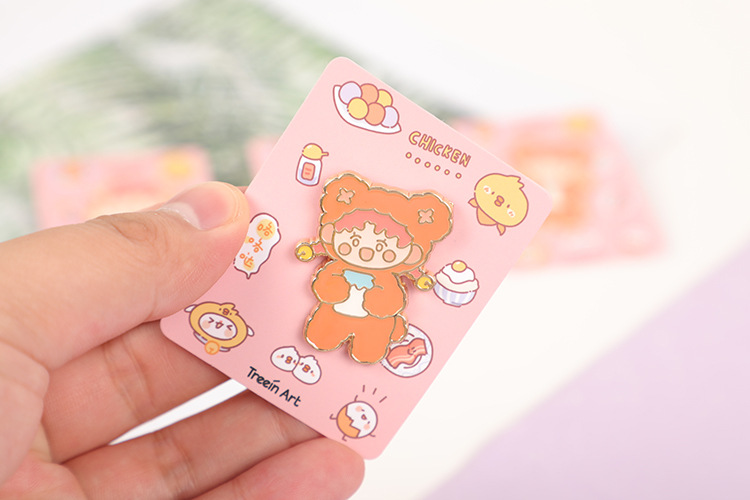 小马创意文具批发 tr-ba13035bella的牧场生活盲盒胸针 装饰胸针