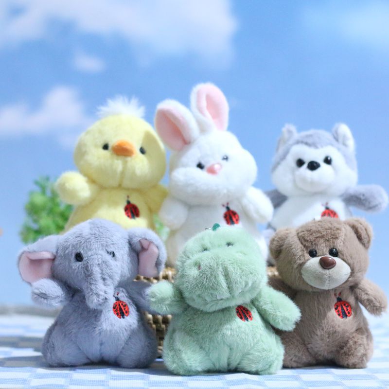 可爱小恐龙挂件毛绒玩具大象公仔小熊布娃娃包包挂饰玩偶钥匙扣