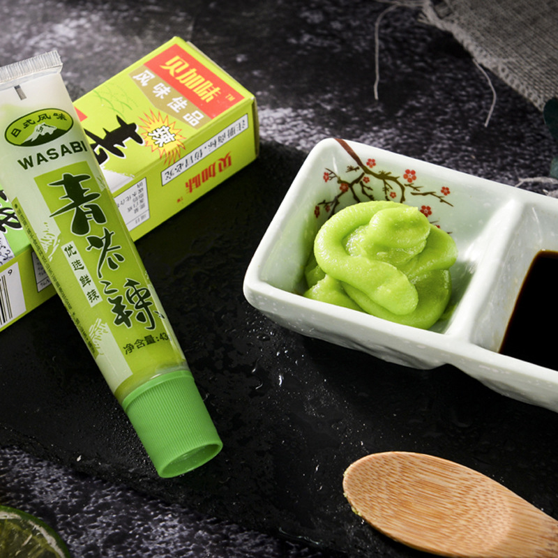 青芥辣43g/支 芥末酱 辣根软管芥末膏料理寿司调料三文鱼蘸料伴侣