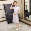 girl Retro Cheongsam skirt summer 2021 new pattern Thin section Improvement Chinese style Little Girl children Big boy