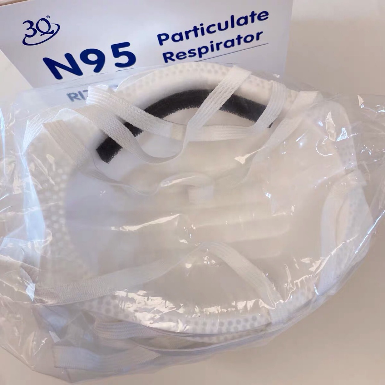 三奇3q美标n95口罩杯型头戴式立体防护口罩20片/盒niosh认证