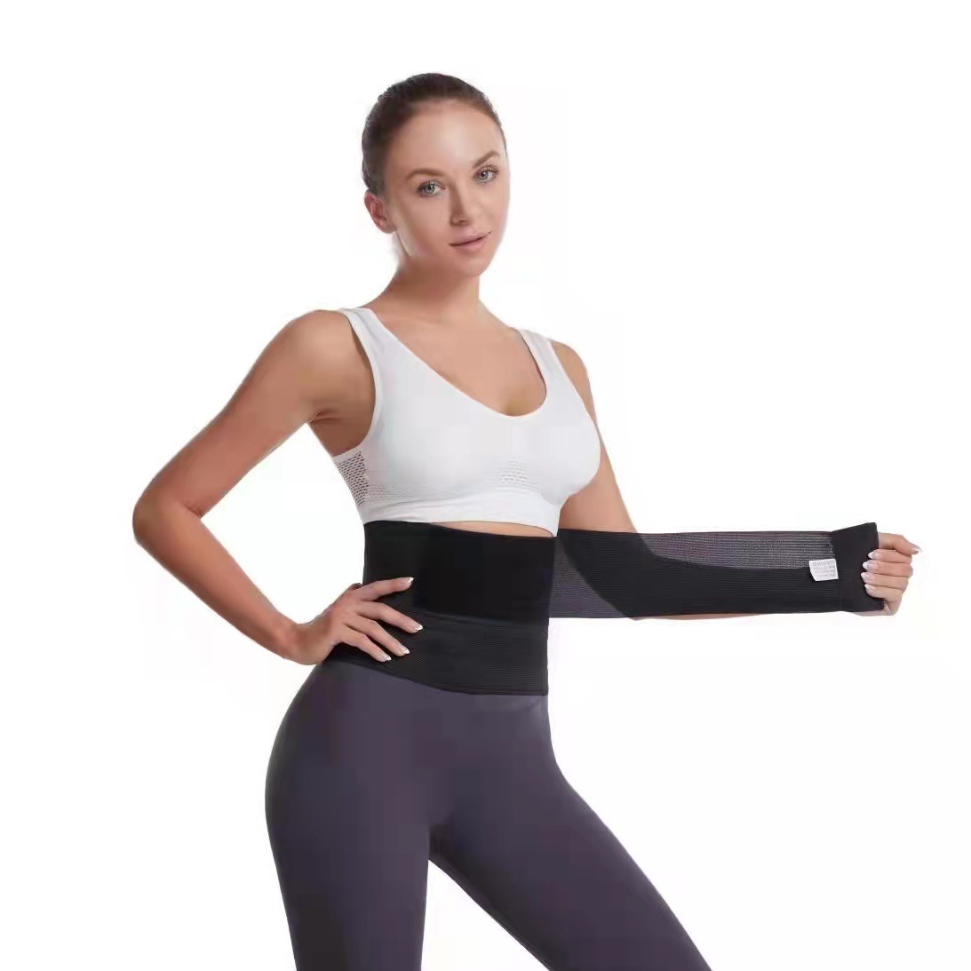 跨境塑腰带弹力松紧带收腹带束腰带魔术带可调节运动塑形健身护腰