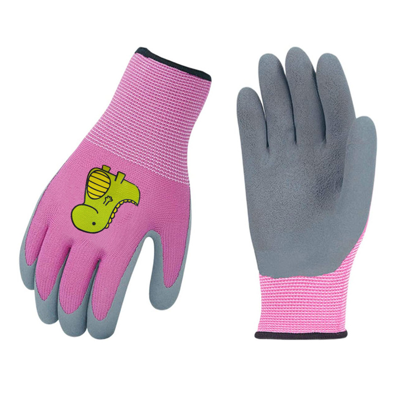 小孩儿童园艺小号橡胶手套户外劳保防水胶皮拔河防滑仓鼠防咬