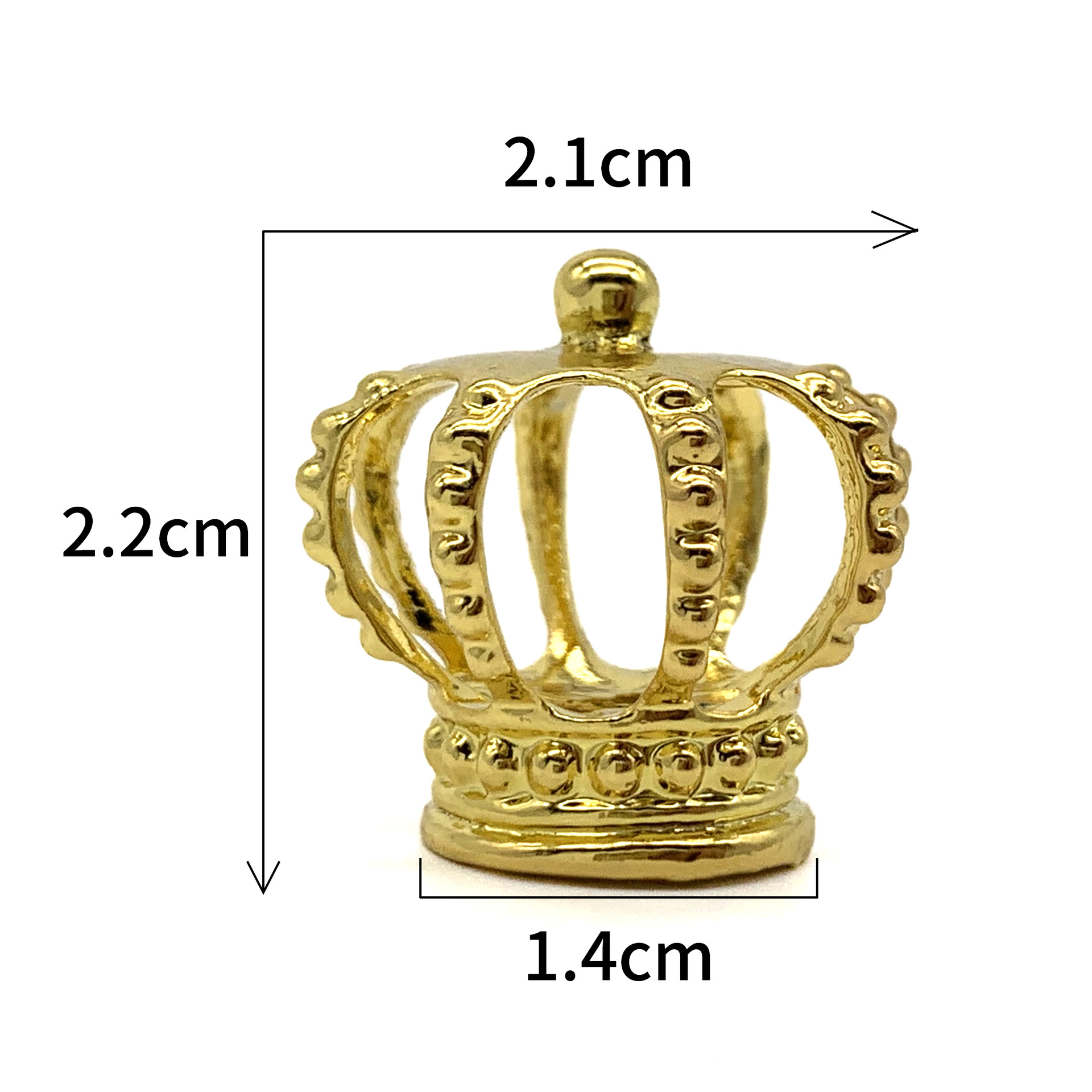 Factory Wholesale Creative and Slightly Luxury Nordic Ins Zinc Alloy Crown Pot Cover Knob Cup Lid with Teapot Tea Utensils