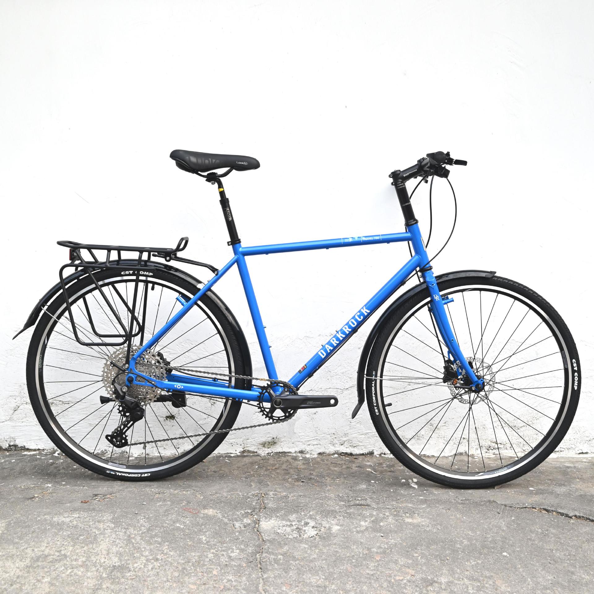 darkrock黑岩 travel 700c 11速 长途旅行自行车单盘休闲旅行单车