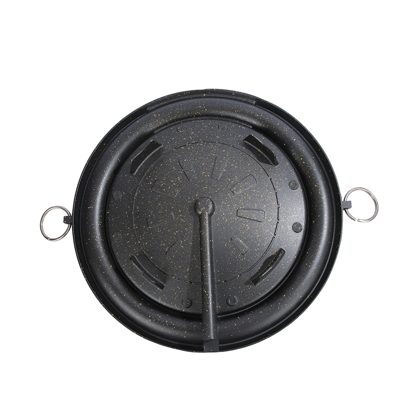 Household and Commercial Dual-Use Picnic Barbecue Plate Medical Stone BBQ Hot Pot Barbecue Barbecue Plate Portable Pull Ring Portable Gas Stove Baking Tray