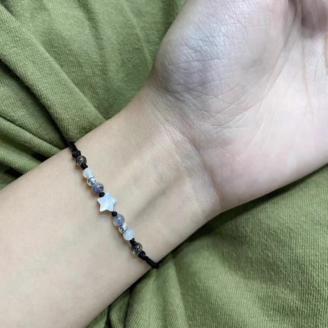 2024新款星星串珠编织手链ins小众精致高级感简约气质手绳女礼物