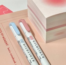 【现货】新色荧光笔7双头标记笔学生手帐文具