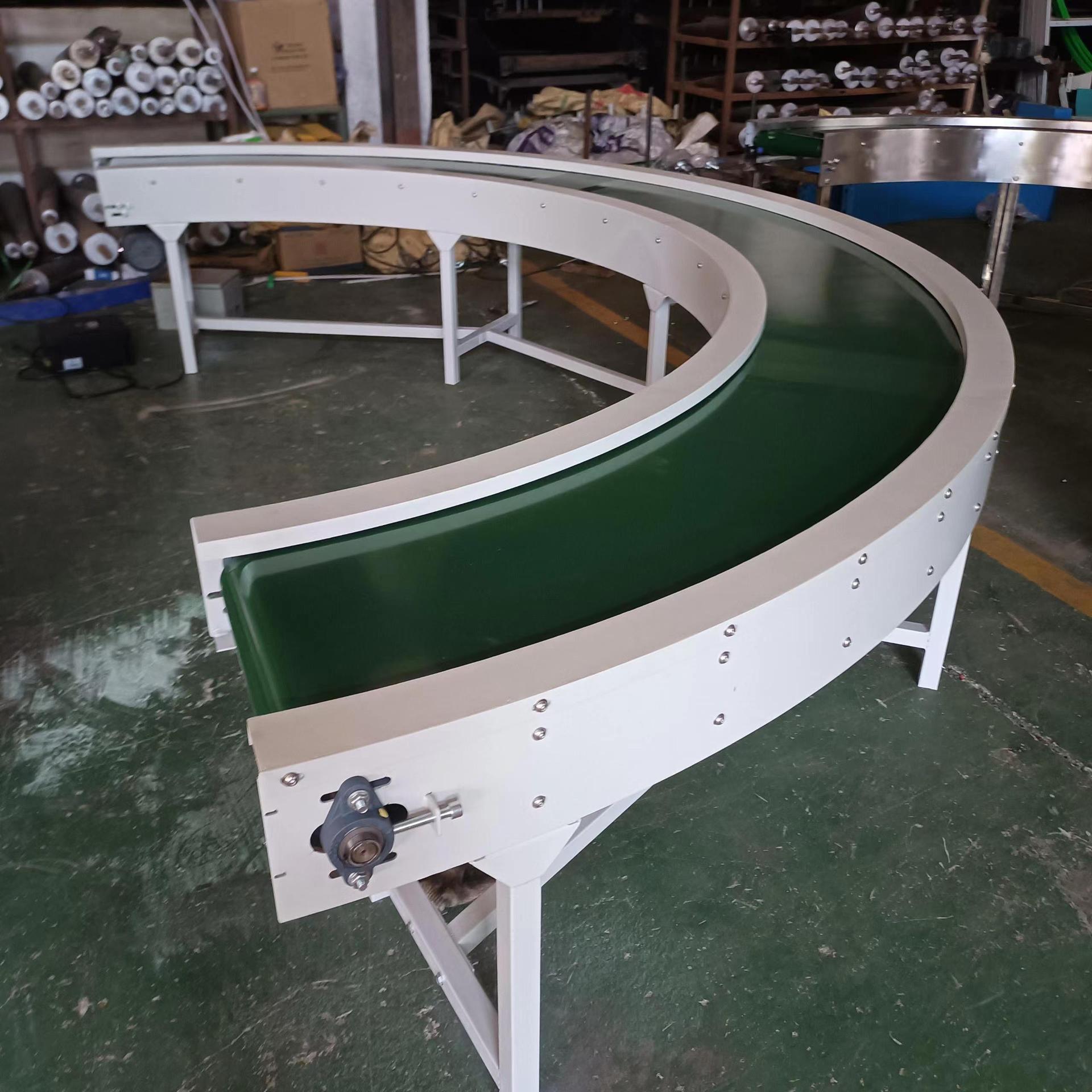 皮带转弯输送机转弯角度60°,90°,180°轻型袋装食品化工专用