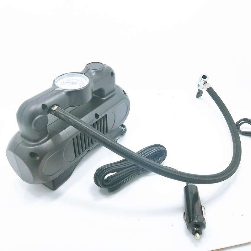 手持车载充气泵汽车电动车12v电瓶车36v48v60v通用便携式打气泵