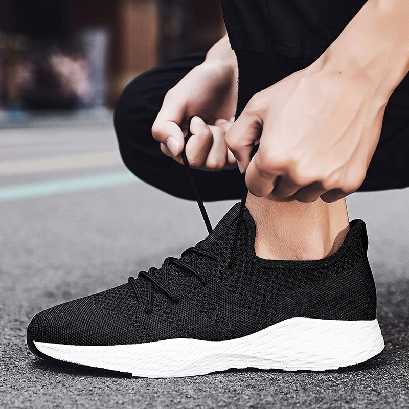 断码清仓男鞋子爆米花底网面透气休闲运动鞋轻便时尚潮鞋现货