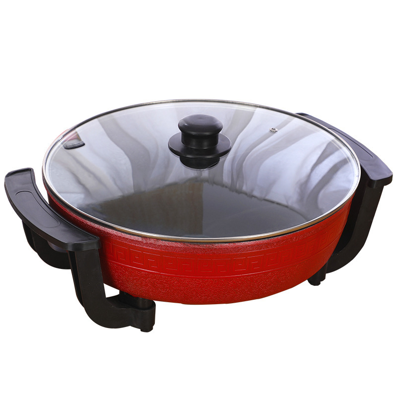 [Activity Gift] SAST Multi-Functional Electric Food Warmer Two-Flavor Hot Pot Electric Chafing Dish Non-Stick Pan Large Capacity Household Wholesale